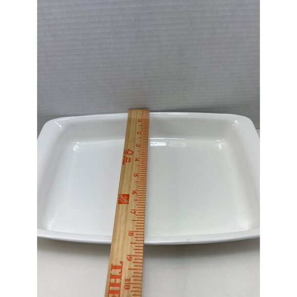 Vintage Corning Ware P-332 2.75 Qt Casserole Dish 12x7.5x2 White With Blue Flora - Picture 4 of 7